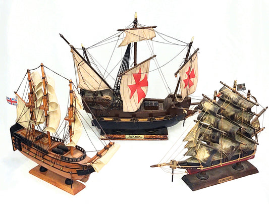 Santa Maria, British Cutty Sark, British galleon Wooden Ships 60s & 70s